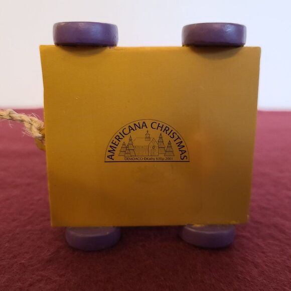 Demdaco Americana Father Christmas Santa On Wagon With Bunny and Tree XMas Decor - Picture 15 of 16